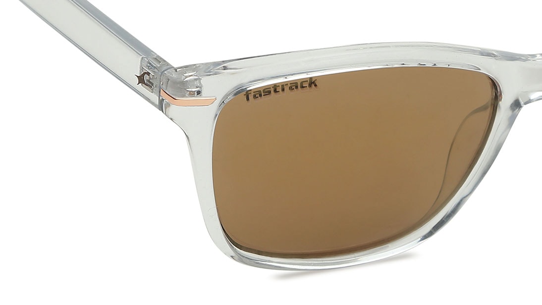 Square Rimmed Sunglasses Fastrack P452BR3 at best price Titan Eye