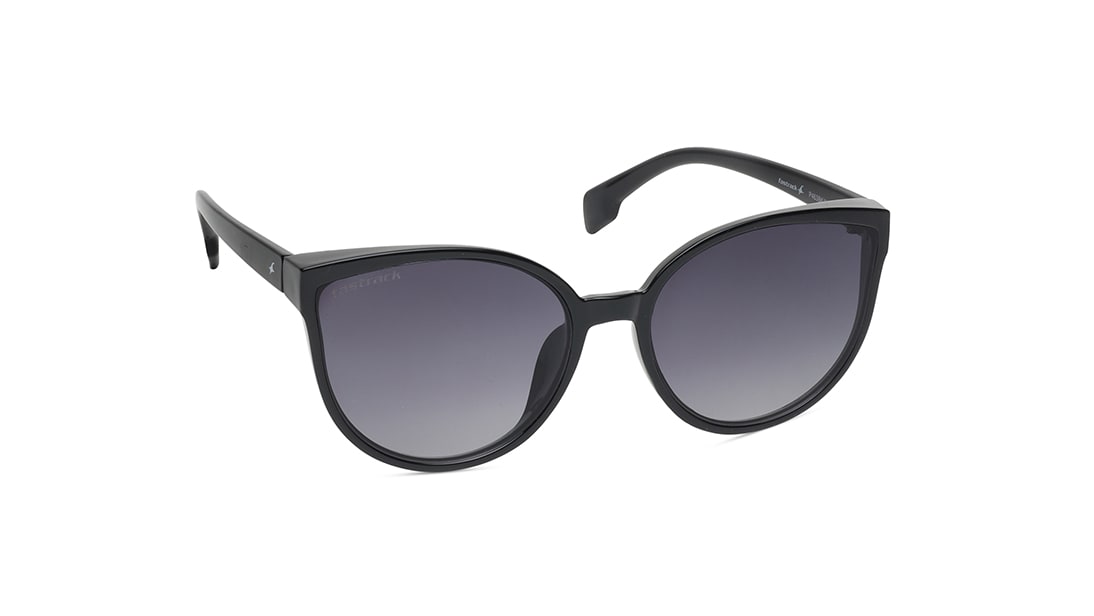 Black Square Rimmed Unisex Sunglasses(P463BK1V)