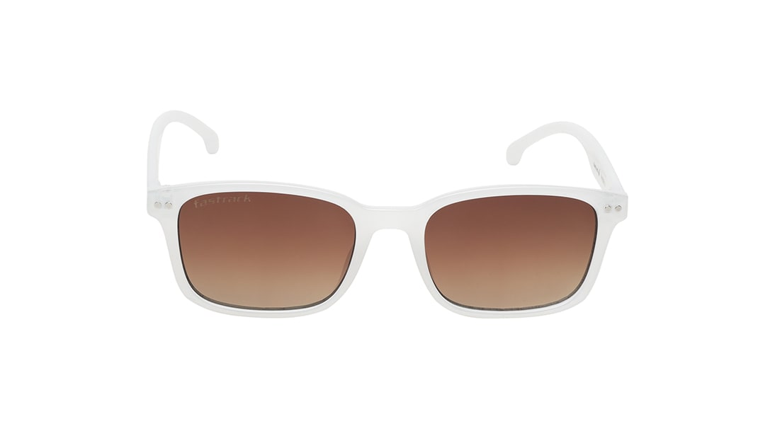 Image 1 of Black Square Rimmed Unisex Sunglasses from Fastrack Available at Titan Eye+