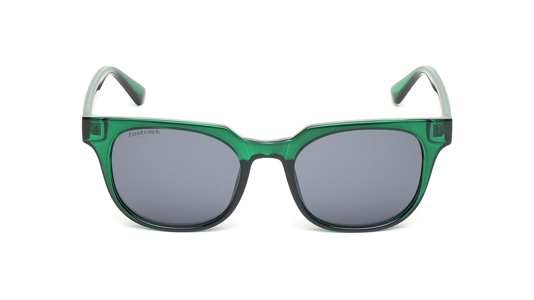 Image 1 of Black Square Rimmed Sunglasses (P467BK5V) from Fastrack Available at Titan Eye+