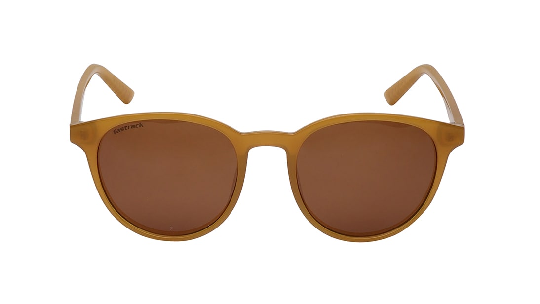 Image 1 of Yellow Round Rimmed Sunglasses From Fastrack from Fastrack Available at Titan Eye+