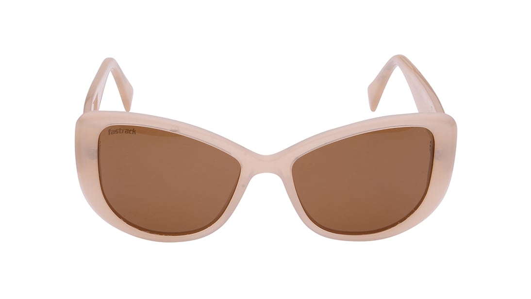Image 1 of Brown Bugeye Polarized Sunglasses for Women from Fastrack Available at Titan Eye+