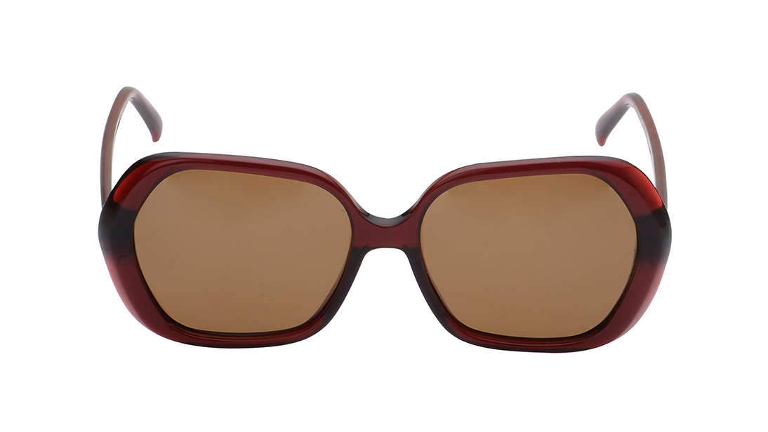 Image 1 of Brown Bugeye Polarized Sunglasses for Women from Fastrack Available at Titan Eye+