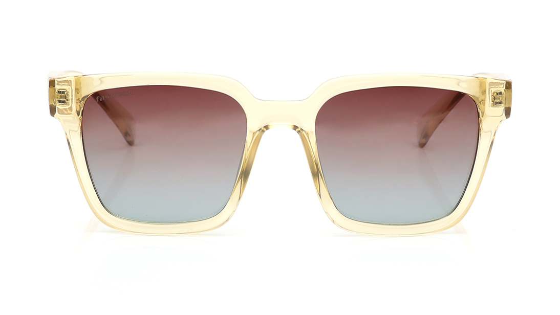 Image 1 of Brown Square Polarized Sunglasses for Men and Women from Fastrack Available at Titan Eye+