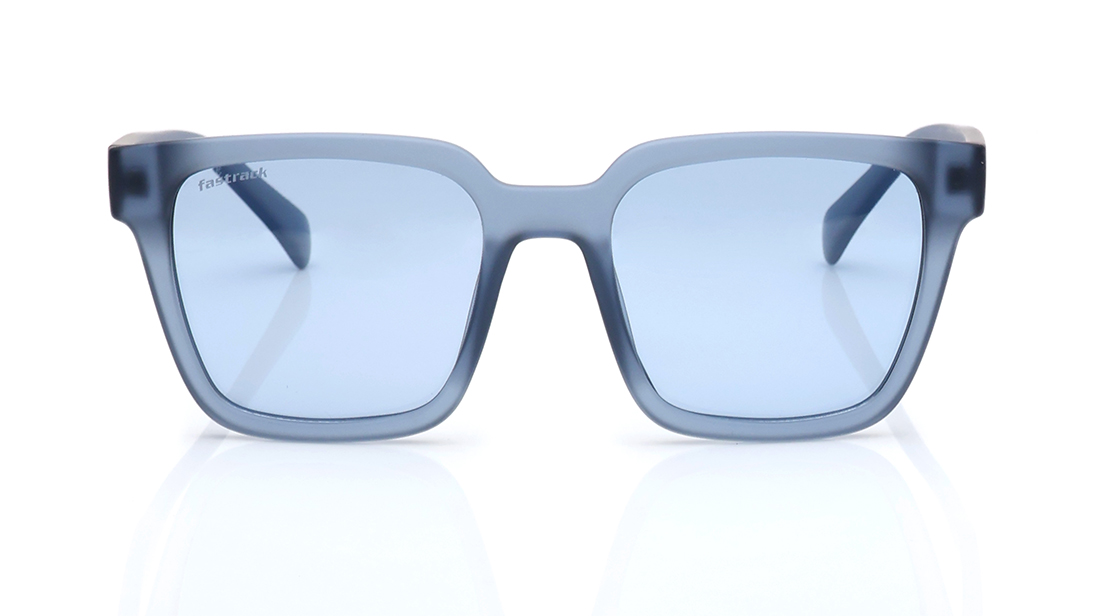 Image 1 of Blue Wayfarer Polarized Sunglasses for Men and Women from Fastrack Available at Titan Eye+