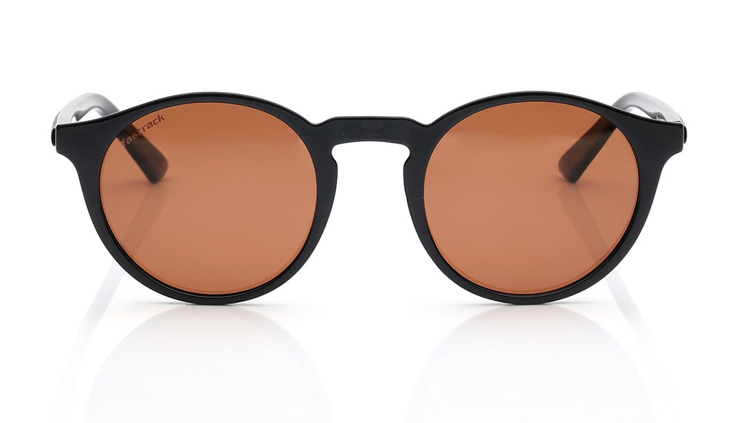 Image 1 of Brown Round Polarized Sunglasses for Men and Women from Fastrack Available at Titan Eye+