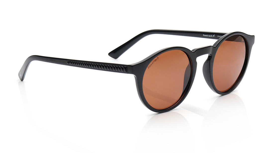 Brown Round Polarized Sunglasses for Men and Women