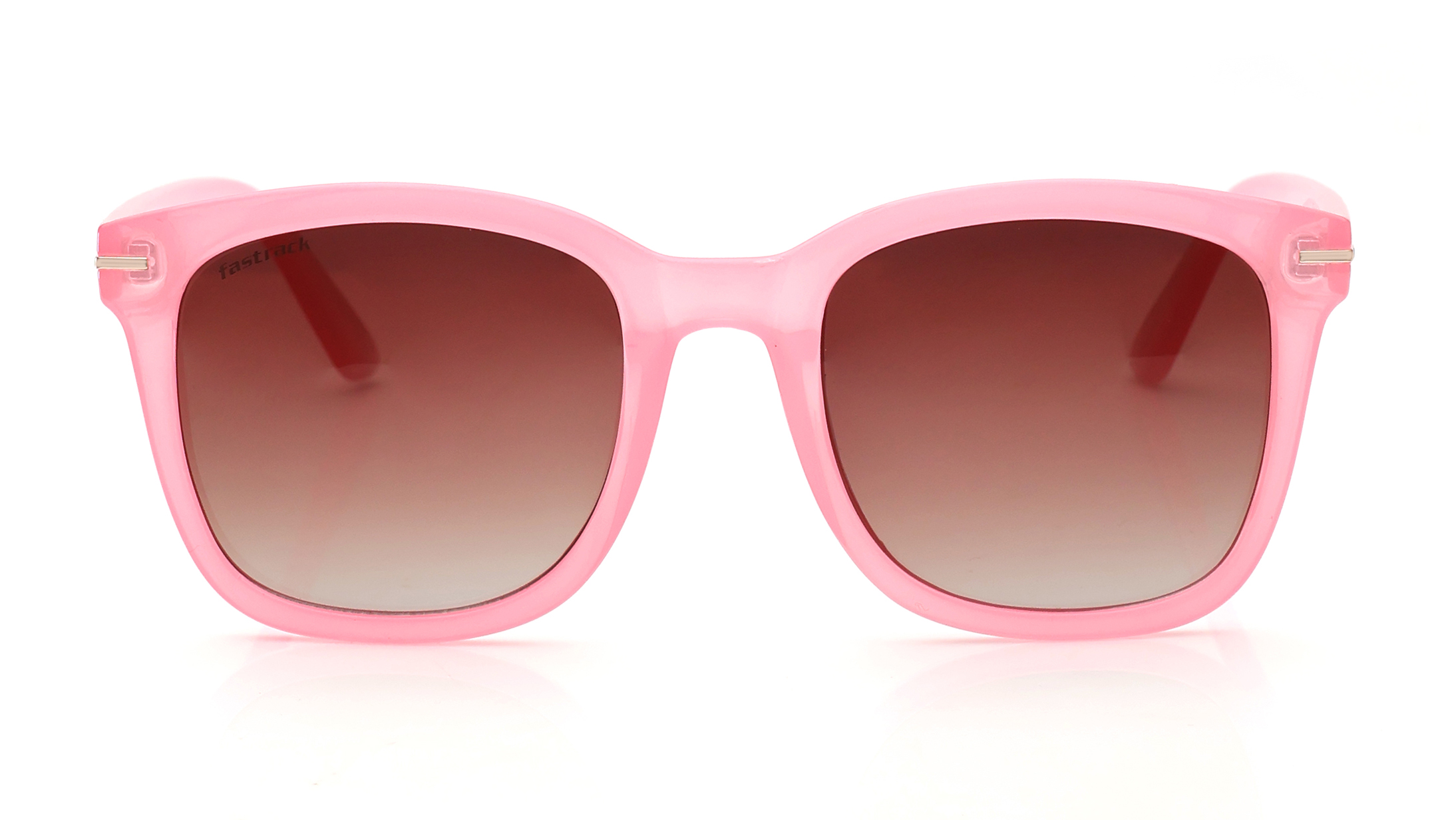 Image 1 of Brown Wayfarer Sunglasses for Men and Women from Fastrack Available at Titan Eye+