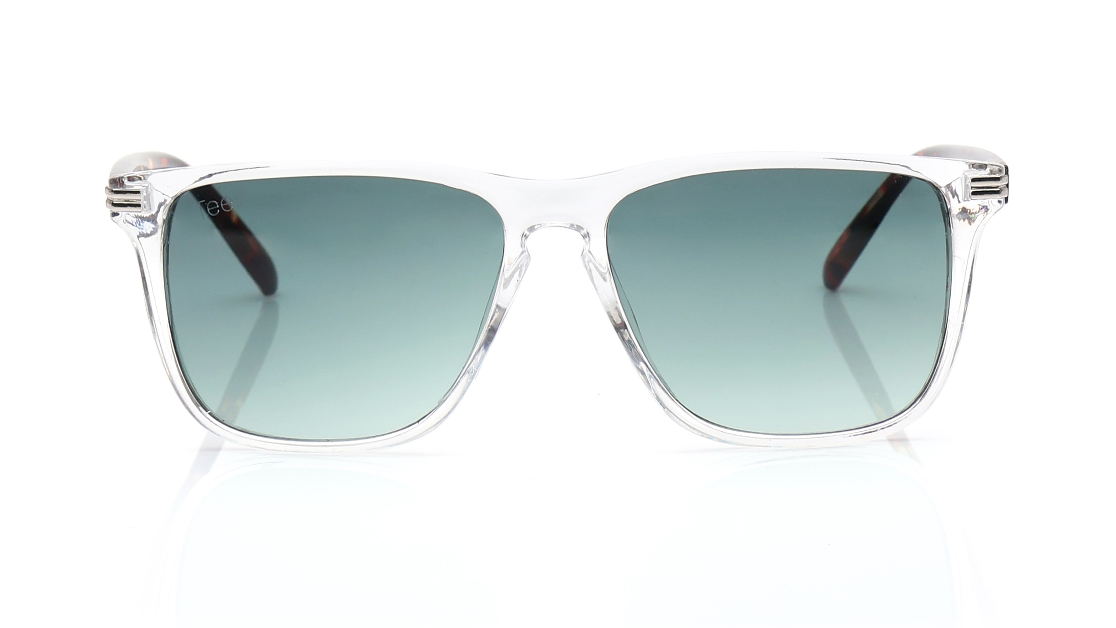 Image 1 of Green Wayfarer Sunglasses for Men and Women from Tees By Fastrack Available at Titan Eye+