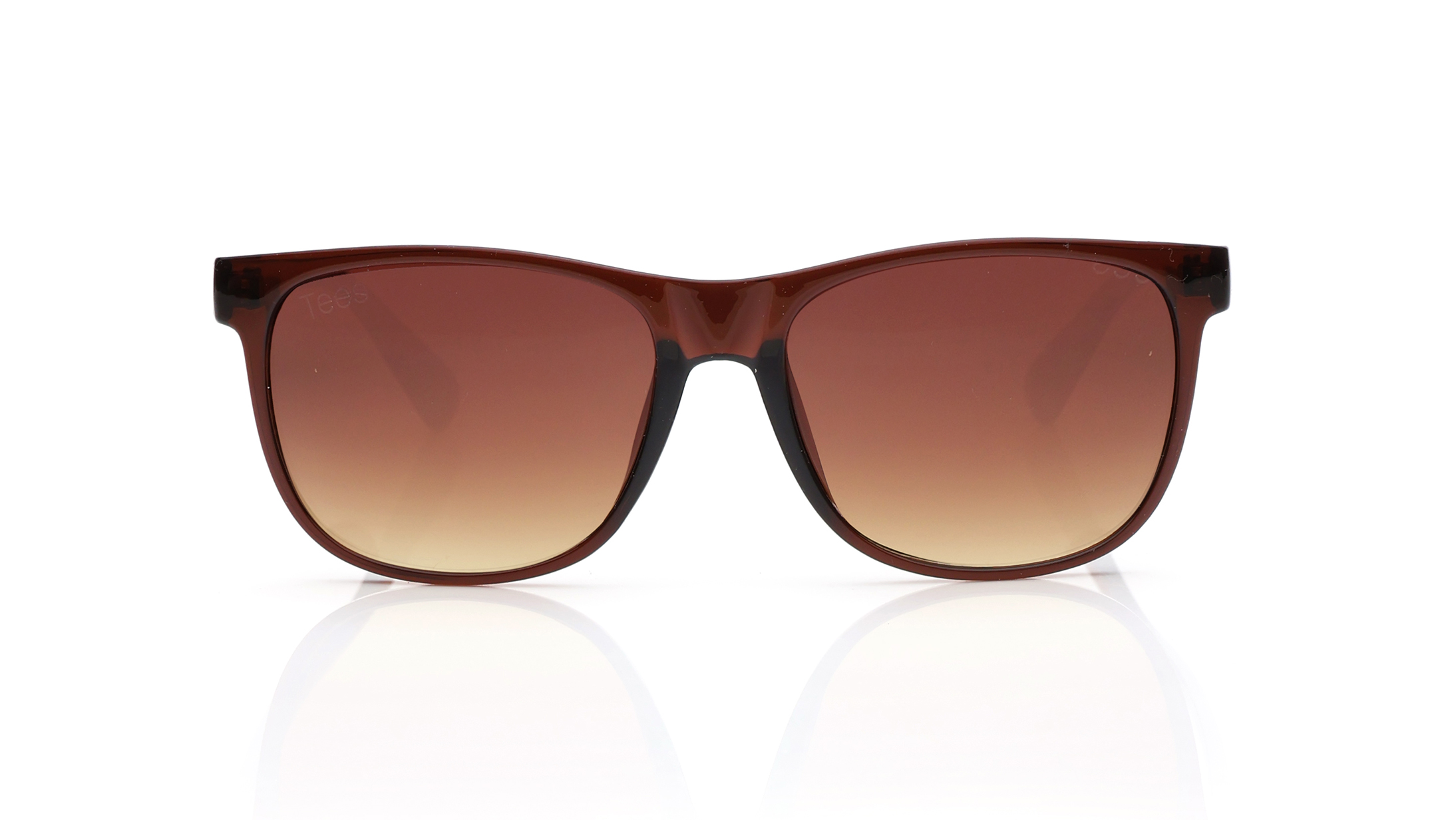 Image 1 of Brown Wayfarer Sunglasses for Men and Women from Tees By Fastrack Available at Titan Eye+