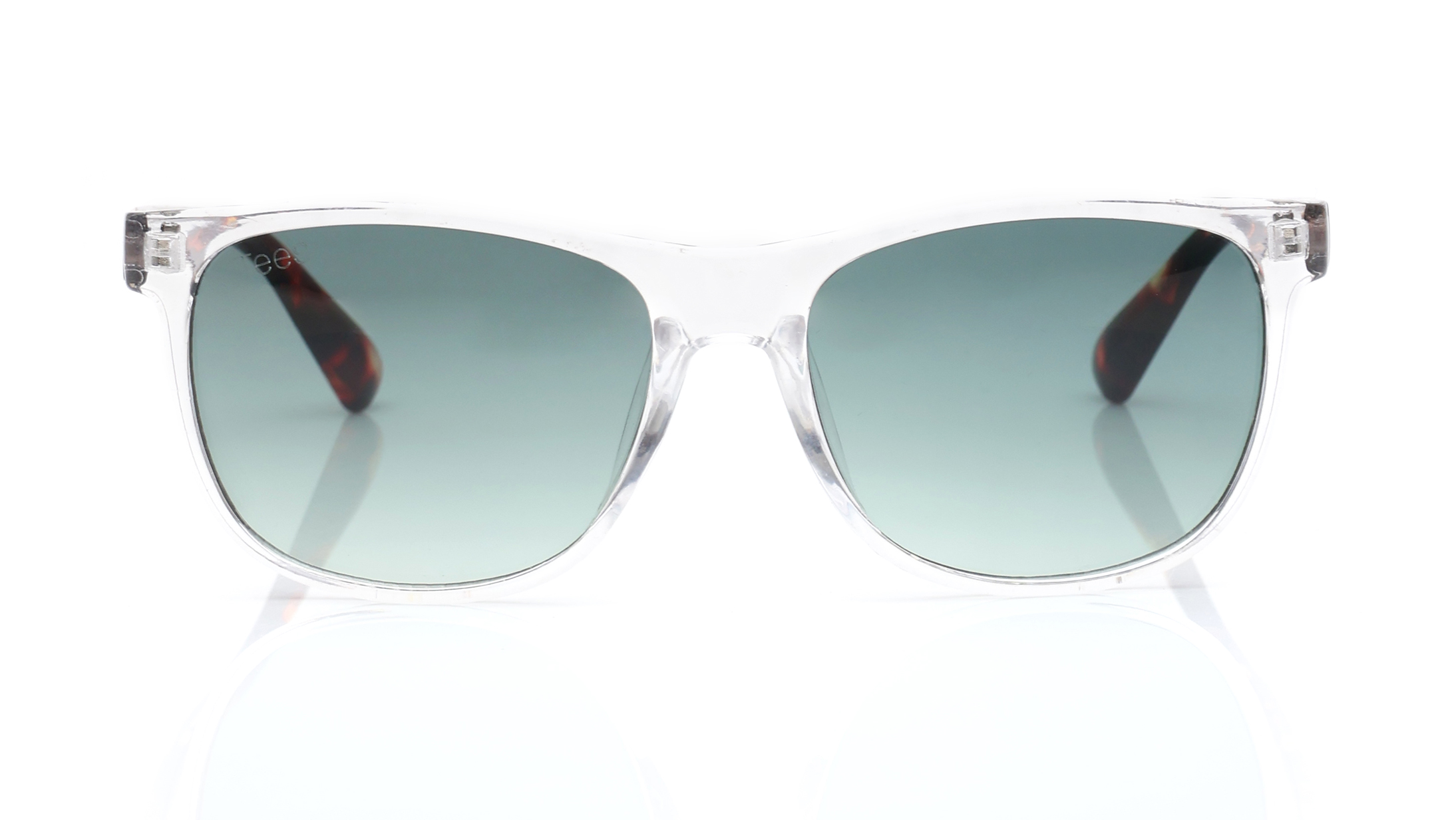 Image 1 of Green Wayfarer Sunglasses for Men and Women from Tees By Fastrack Available at Titan Eye+