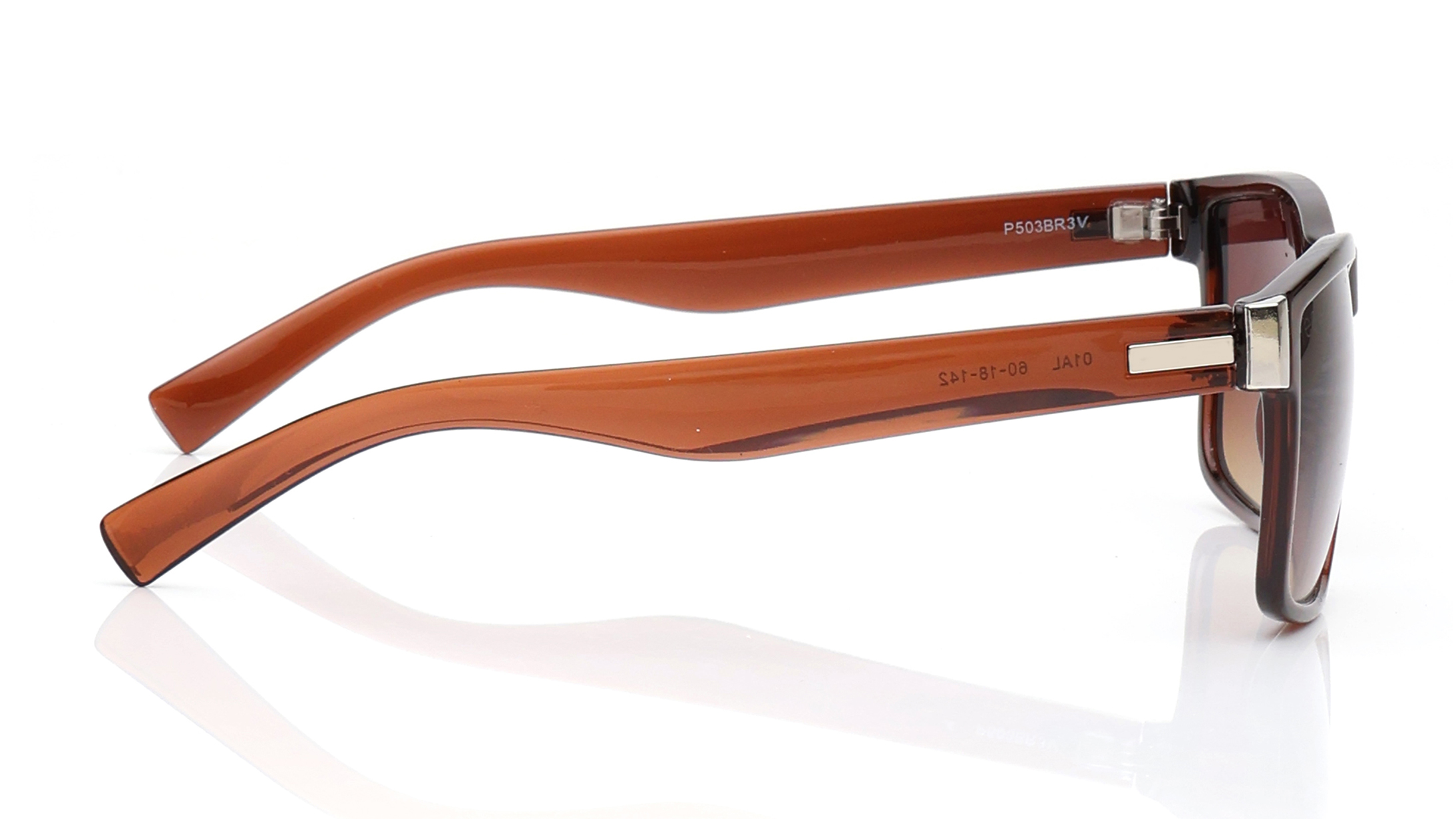 Image 6 of Brown Wayfarer Sunglasses for Men and Women from Tees By Fastrack Available at Titan Eye+