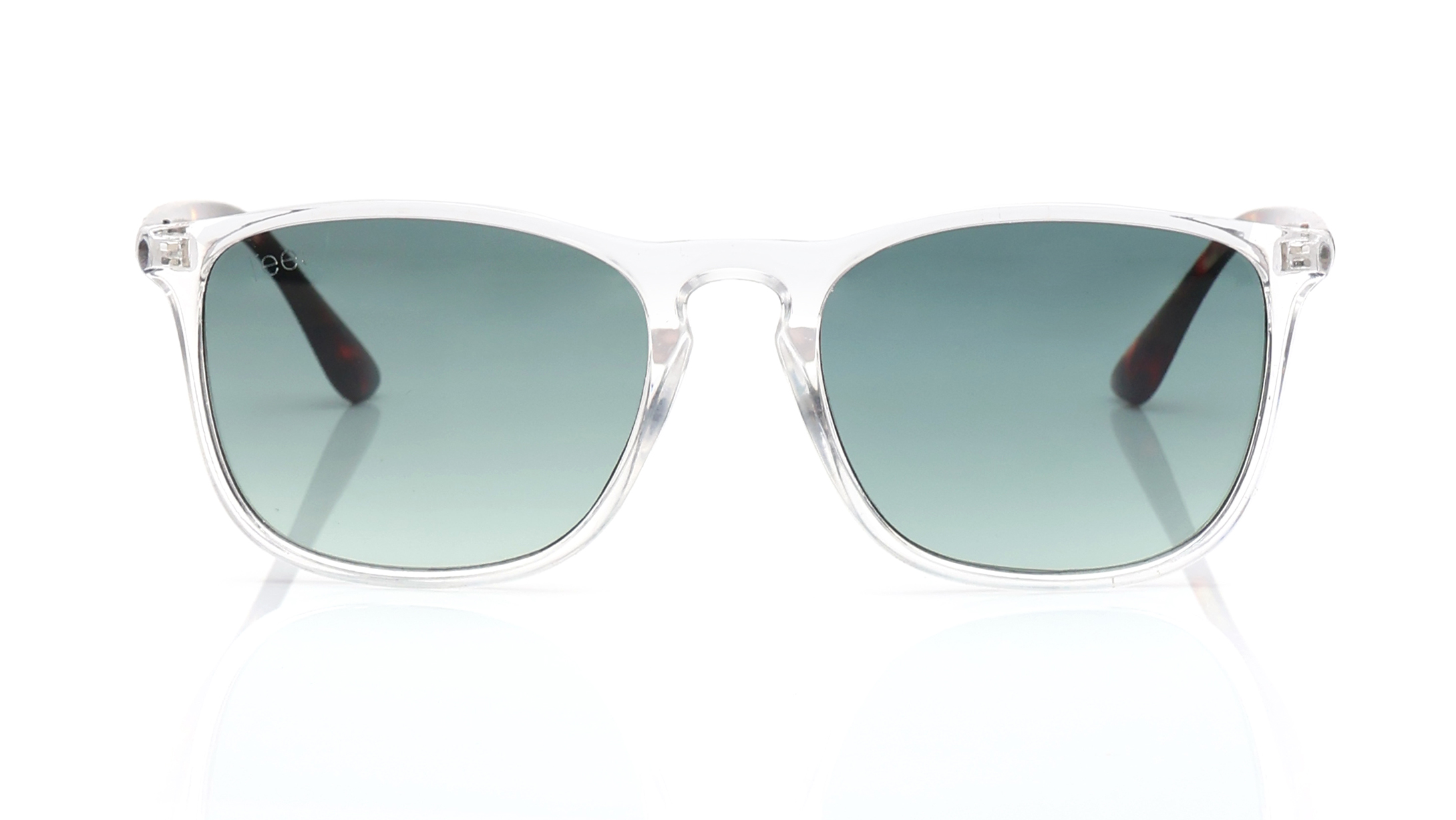 Image 1 of Green Wayfarer Sunglasses for Men and Women from Tees By Fastrack Available at Titan Eye+