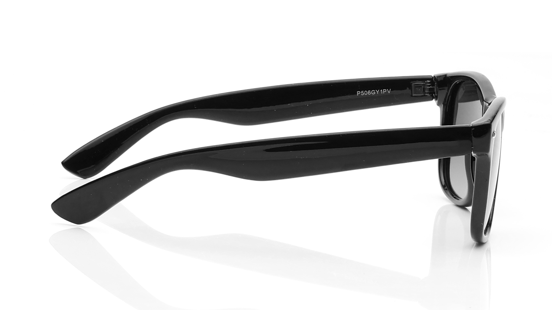 Image 3 of Grey Wayfarer Polarized Sunglasses for Men and Women from Tees By Fastrack Available at Titan Eye+