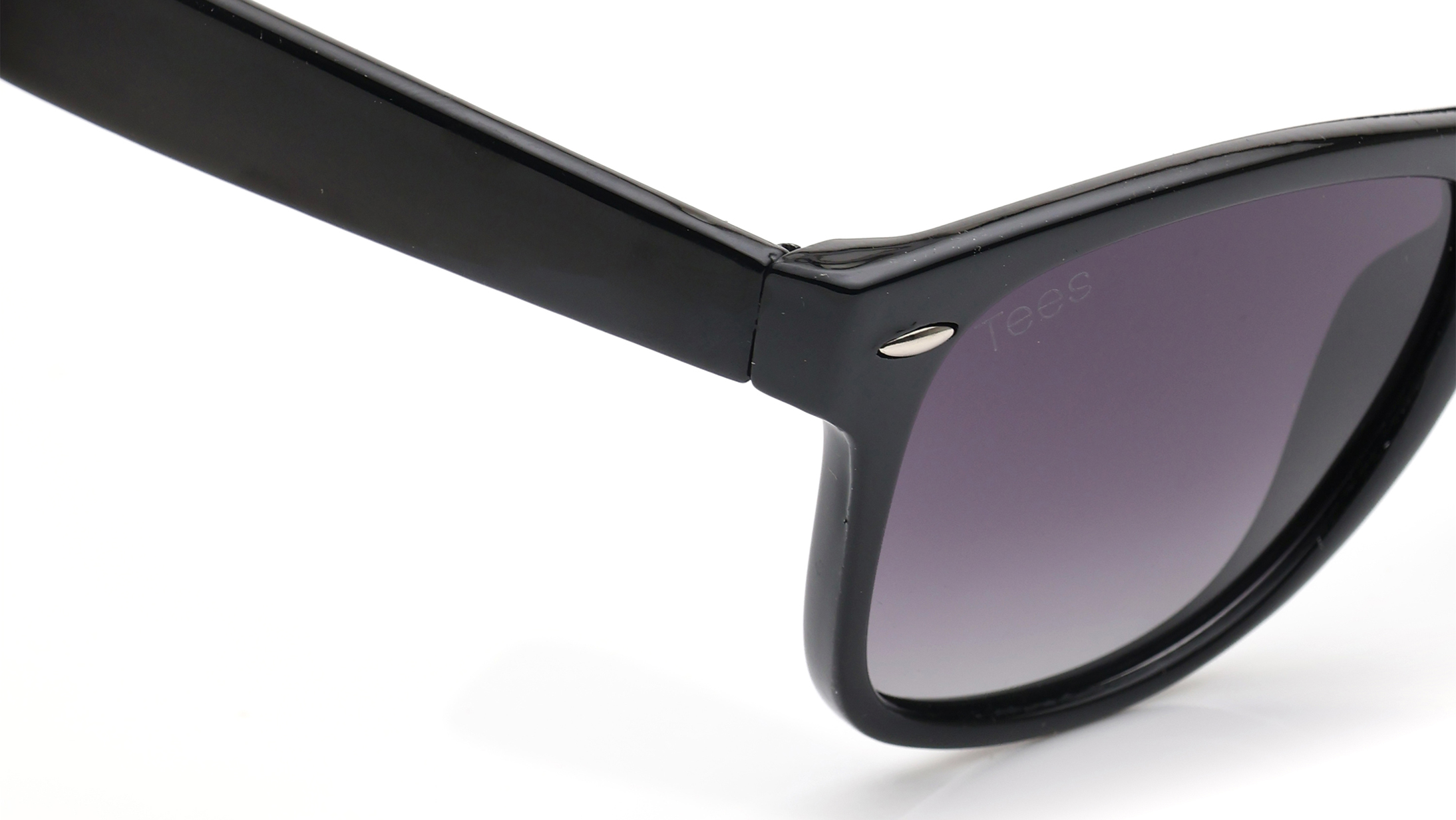 Image 5 of Grey Wayfarer Polarized Sunglasses for Men and Women from Tees By Fastrack Available at Titan Eye+