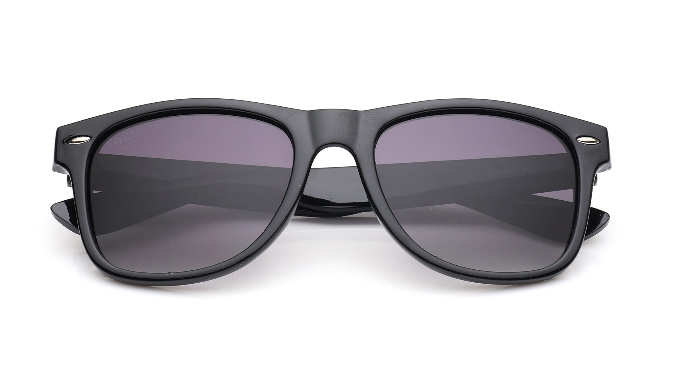 Image 6 of Grey Wayfarer Polarized Sunglasses for Men and Women from Tees By Fastrack Available at Titan Eye+