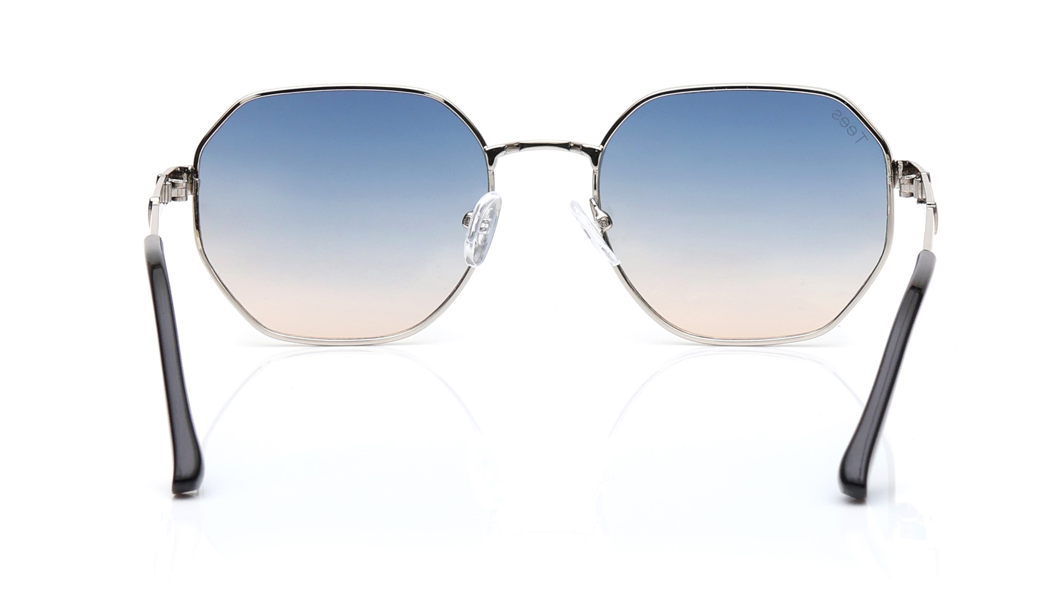 Image 5 of Blue and Pink Geometric Sunglasses for Men and Women from Tees By Fastrack Available at Titan Eye+