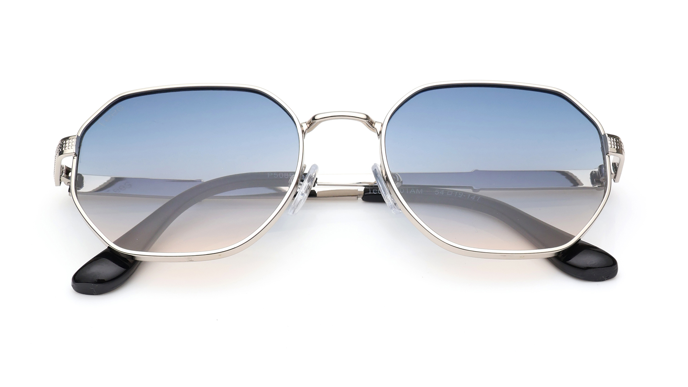 Image 3 of Blue and Pink Geometric Sunglasses for Men and Women from Tees By Fastrack Available at Titan Eye+