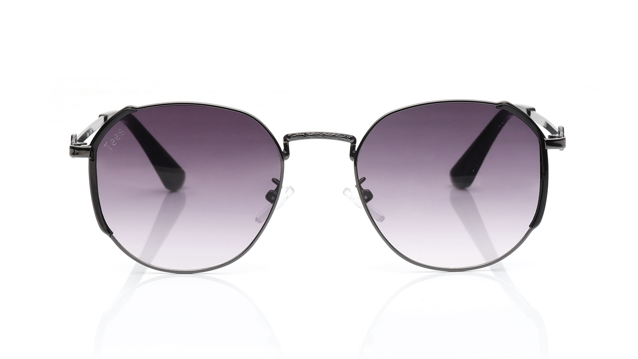 Image 1 of Grey Geometric Sunglasses for Women from Tees By Fastrack Available at Titan Eye+