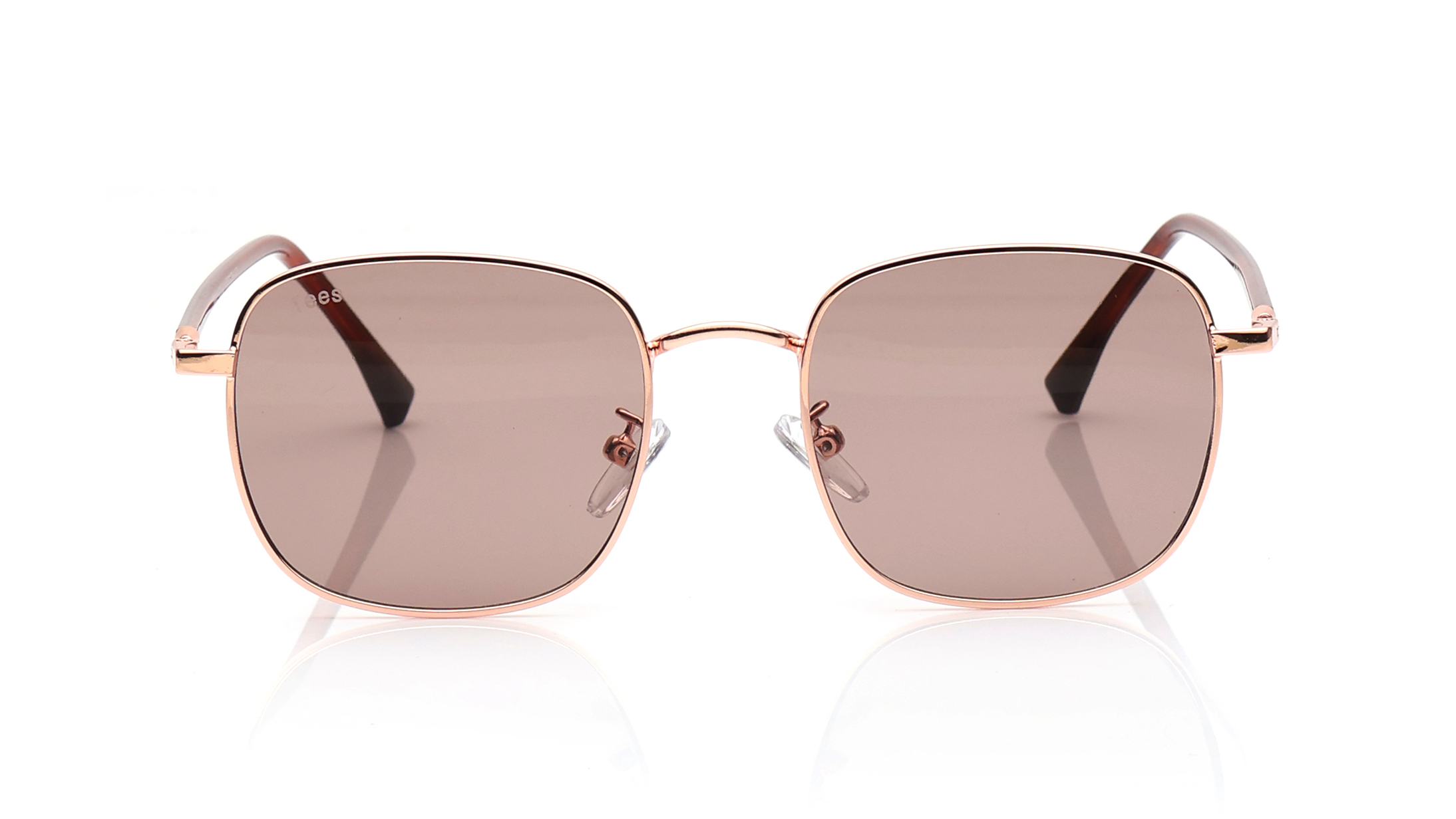 Image 1 of Brown Geometric Sunglasses for Men and Women from Tees By Fastrack Available at Titan Eye+