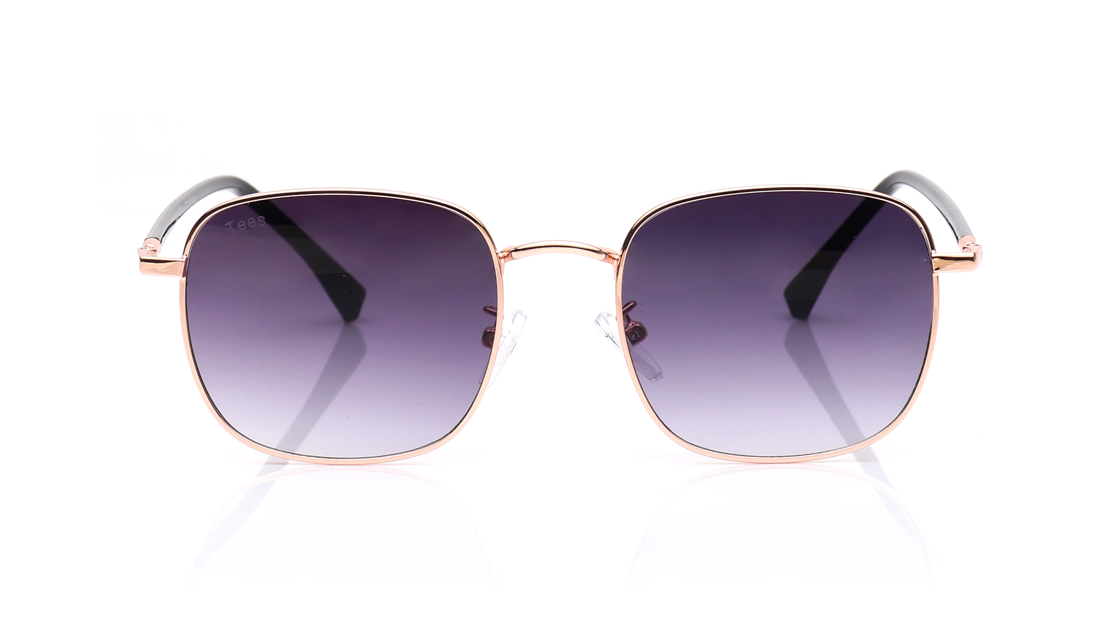 Image 1 of Grey Geometric Sunglasses for Men and Women from Tees By Fastrack Available at Titan Eye+