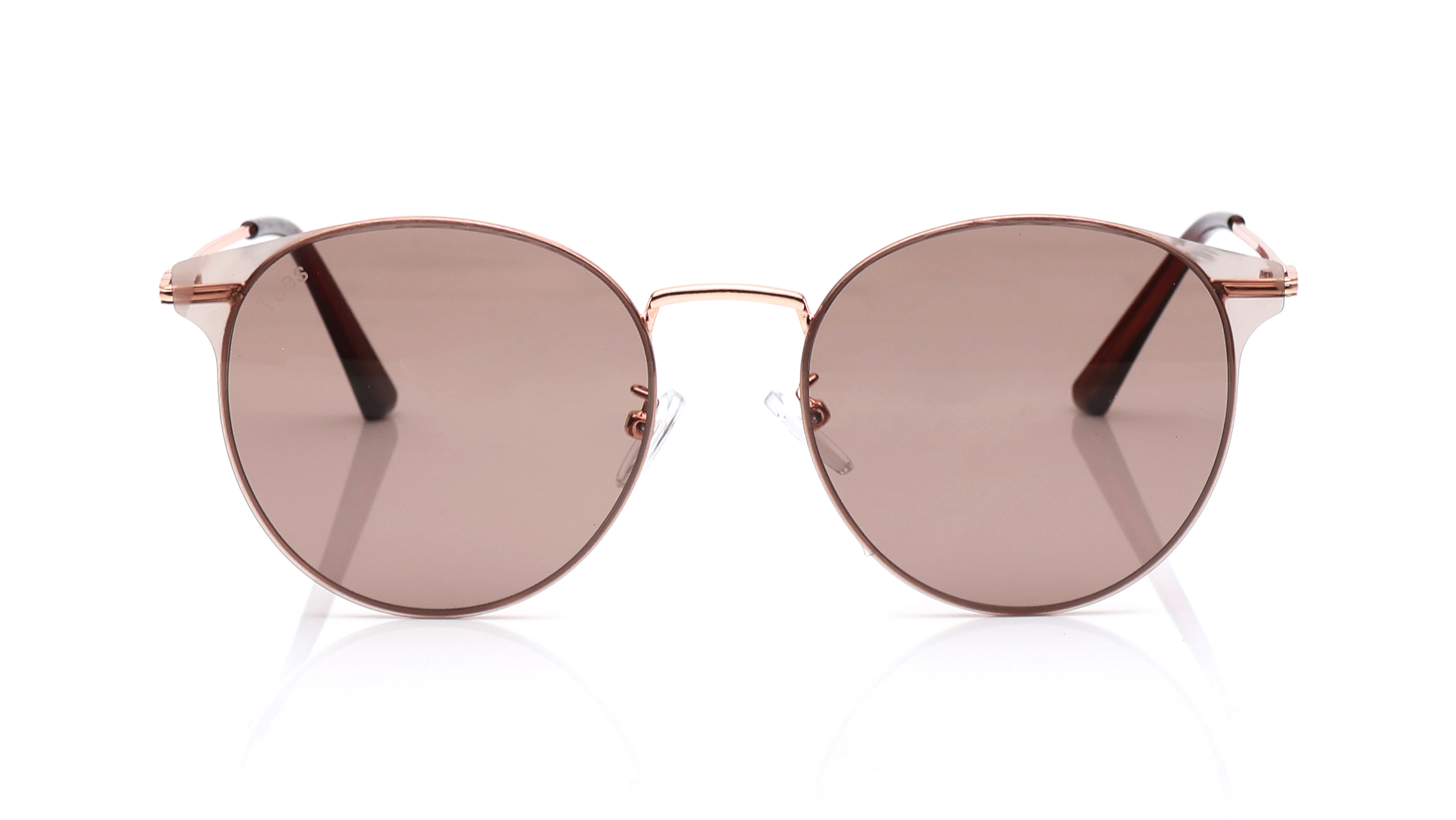 Image 1 of Brown Round Sunglasses for Men and Women from Tees By Fastrack Available at Titan Eye+