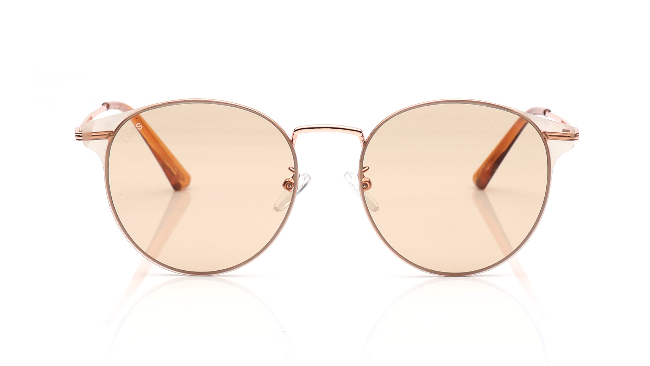 Image 1 of Brown Round Sunglasses for Men and Women from Tees By Fastrack Available at Titan Eye+