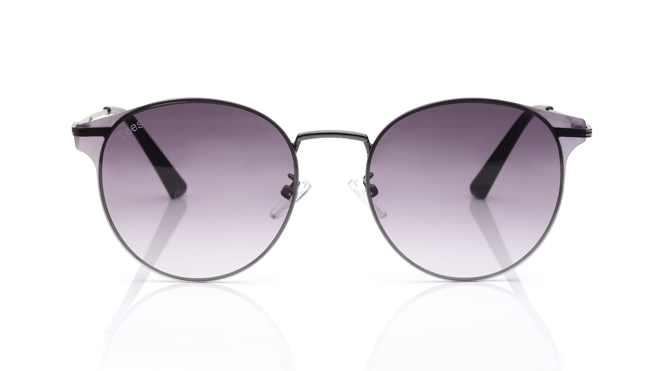 Image 1 of Grey Round Sunglasses for Men and Women from Tees By Fastrack Available at Titan Eye+
