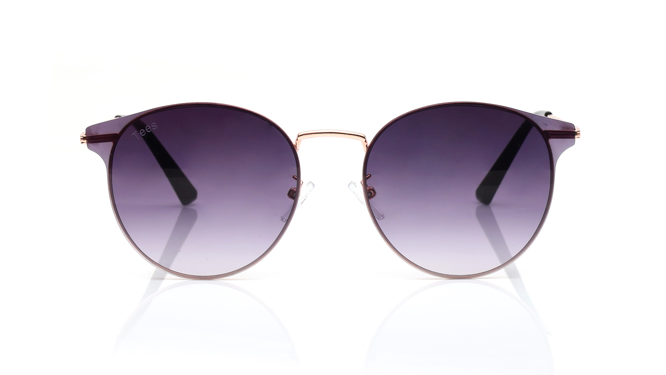 Image 1 of Grey Round Sunglasses for Men and Women from Tees By Fastrack Available at Titan Eye+