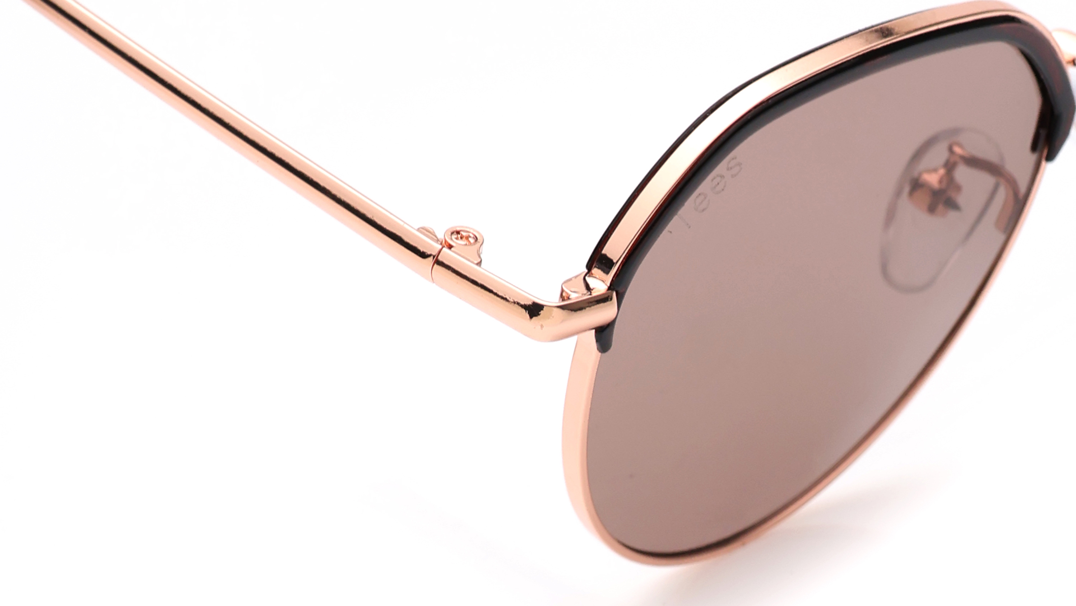 Image 6 of Brown Geometric Sunglasses for Men and Women from Tees By Fastrack Available at Titan Eye+