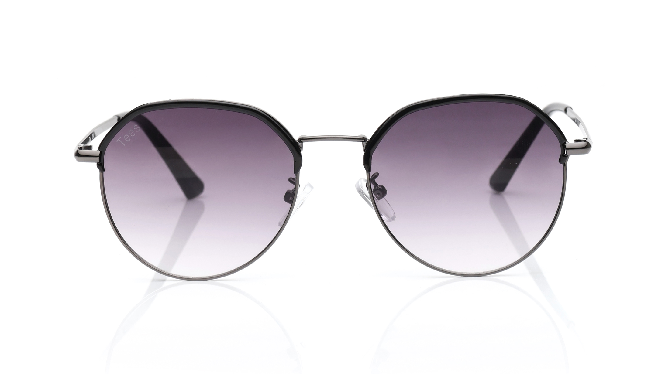 Image 1 of Grey Round Sunglasses for Men and Women from Tees By Fastrack Available at Titan Eye+