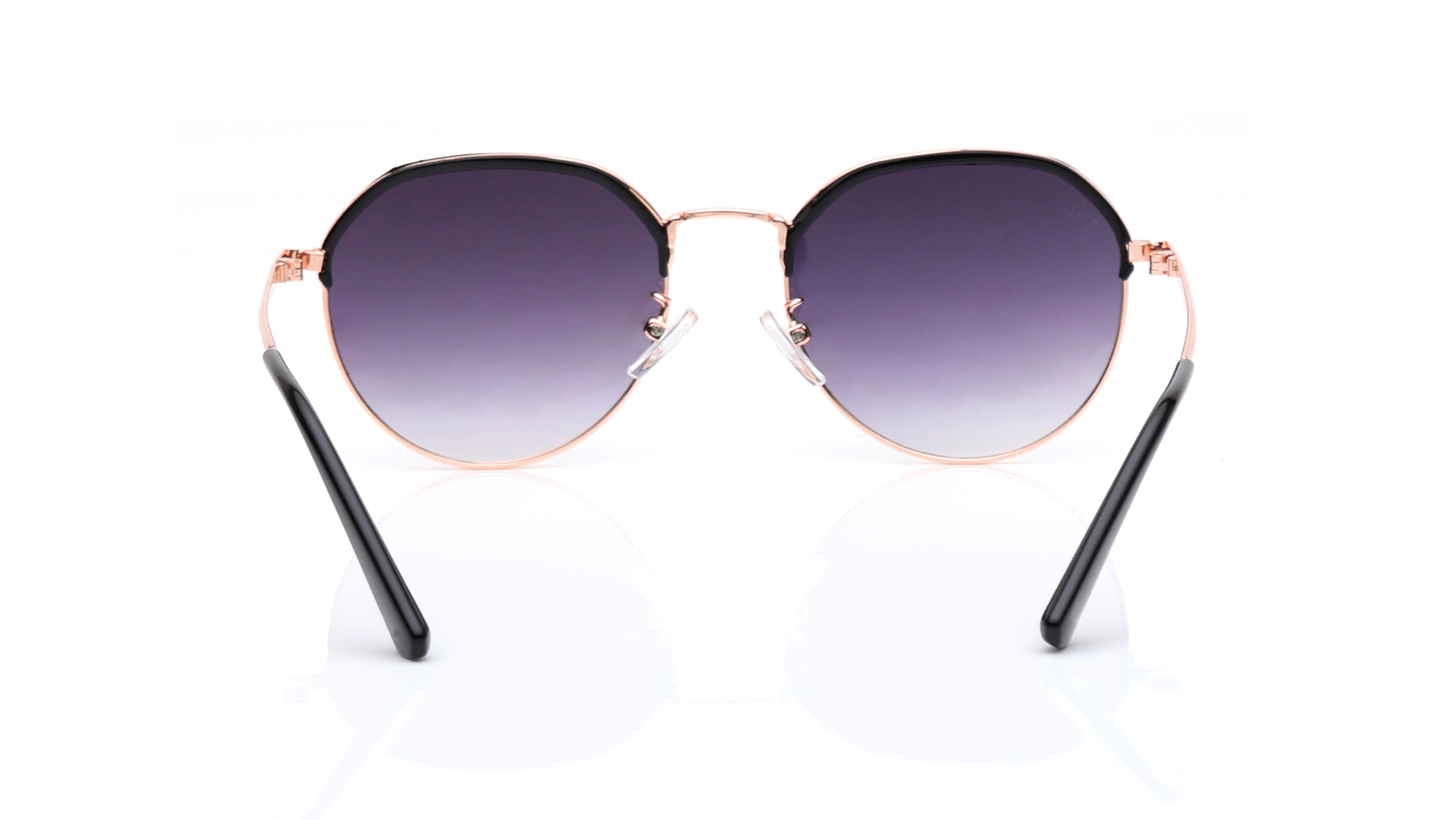 Image 6 of Grey Geometric Sunglasses for Men and Women from Tees By Fastrack Available at Titan Eye+