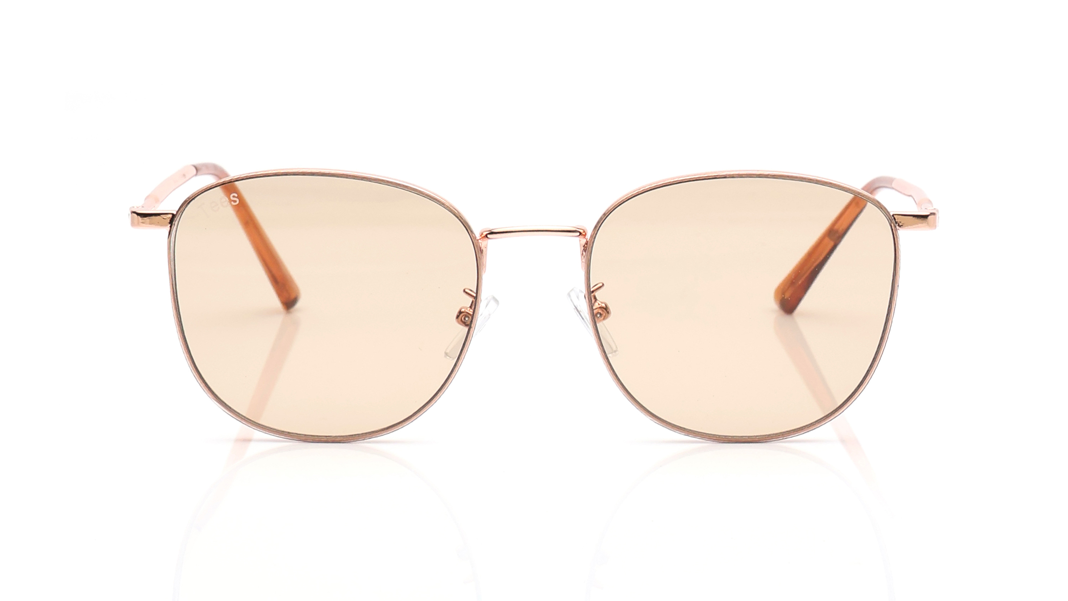 Image 1 of Brown Geometric Sunglasses for Men and Women from Tees By Fastrack Available at Titan Eye+