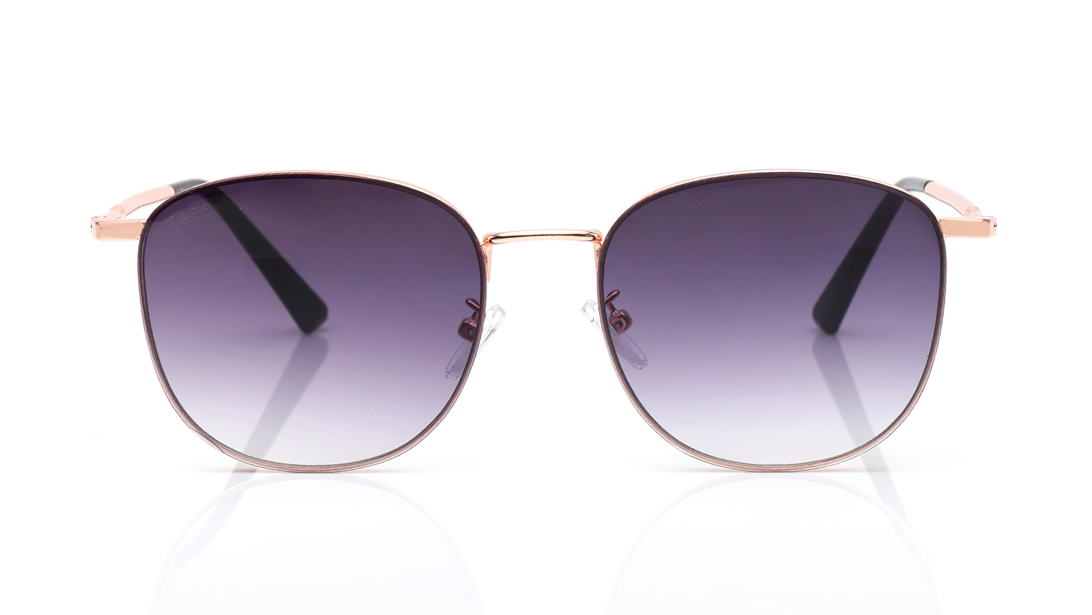 Image 1 of Grey Geometric Sunglasses for Men and Women from Tees By Fastrack Available at Titan Eye+