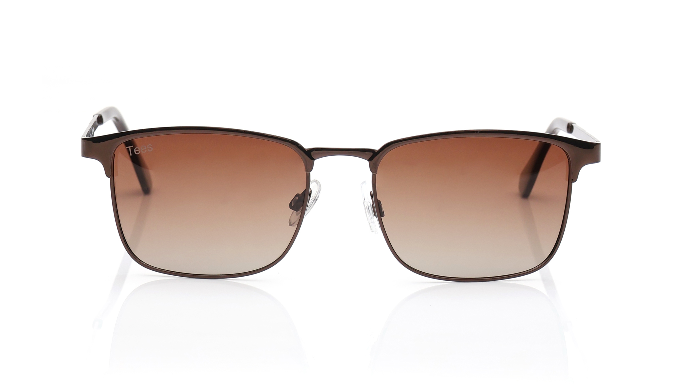 Image 1 of Brown Wayfarer Sunglasses for Men and Women from Tees By Fastrack Available at Titan Eye+
