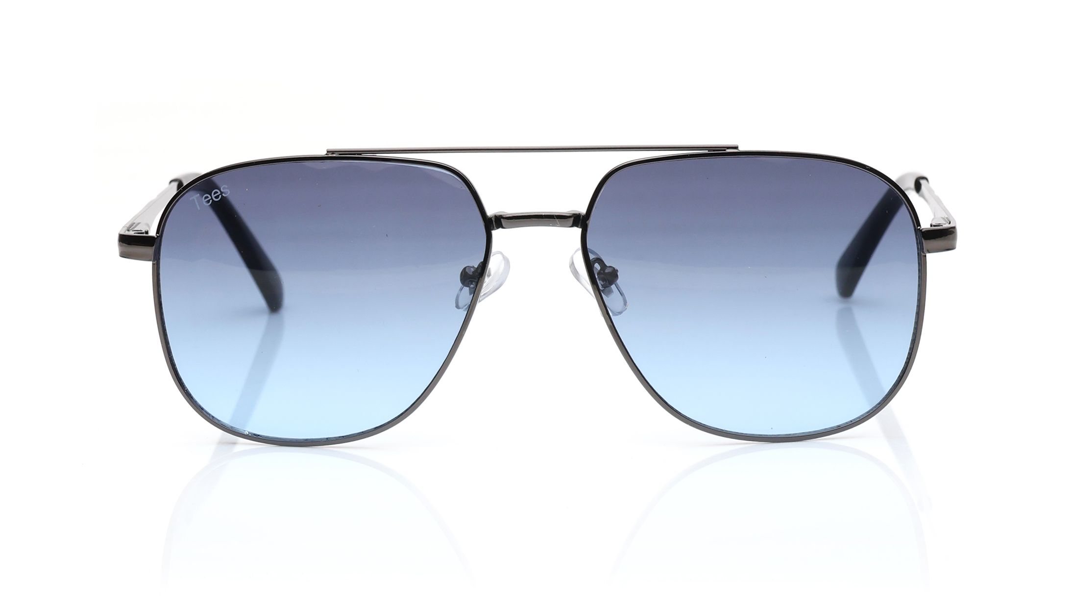 Image 1 of Grey and Blue Navigator Sunglasses for Men and Women from Tees By Fastrack Available at Titan Eye+
