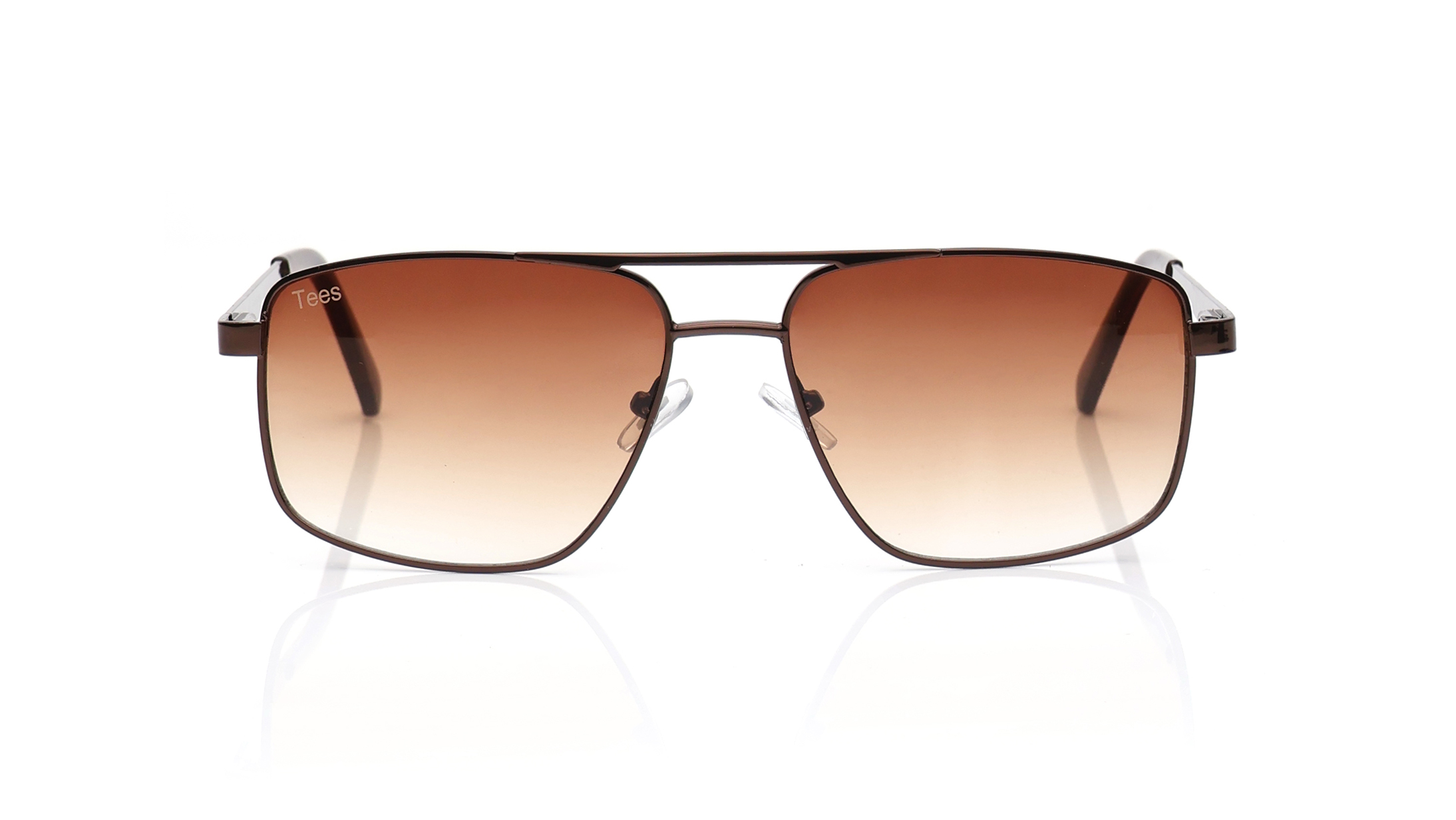 Image 1 of Brown Navigator Sunglasses for Men and Women from Tees By Fastrack Available at Titan Eye+