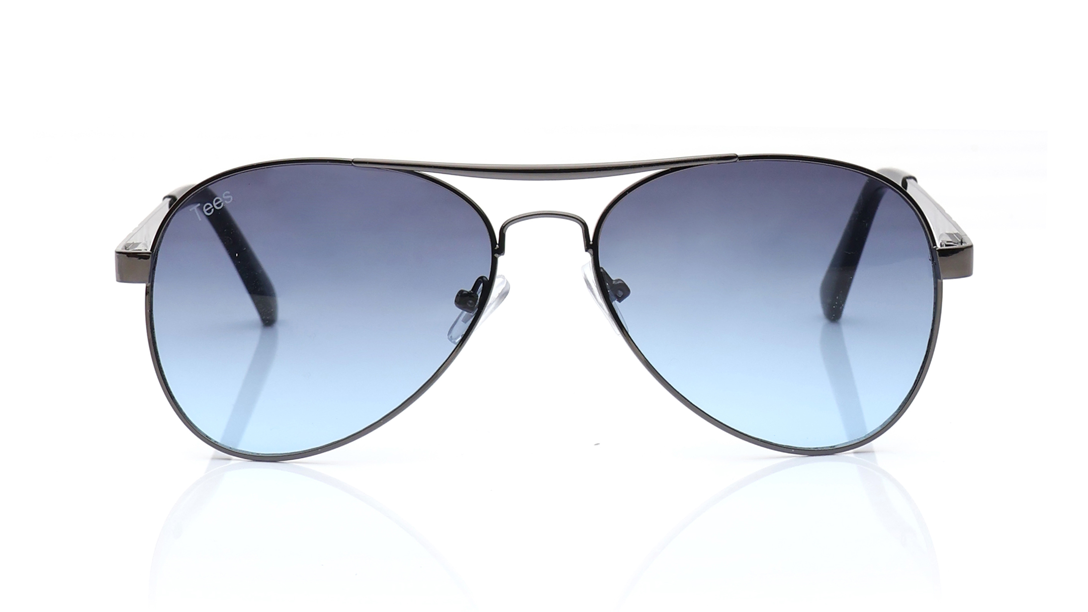 Image 1 of Grey and Blue Navigator Sunglasses for Men and Women from Tees By Fastrack Available at Titan Eye+