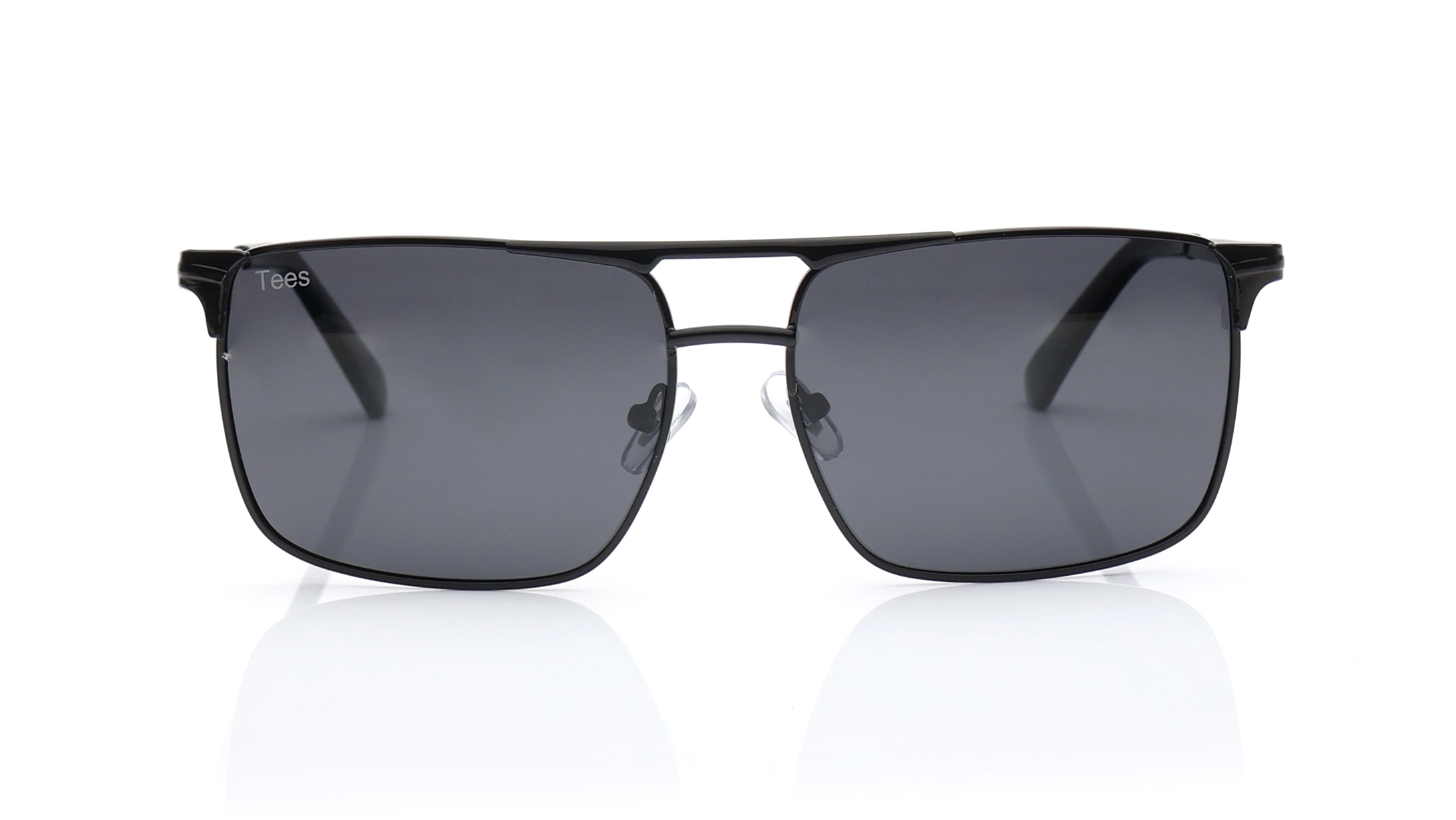 Image 1 of Black Navigator Polarized Sunglasses for Men and Women from Tees By Fastrack Available at Titan Eye+