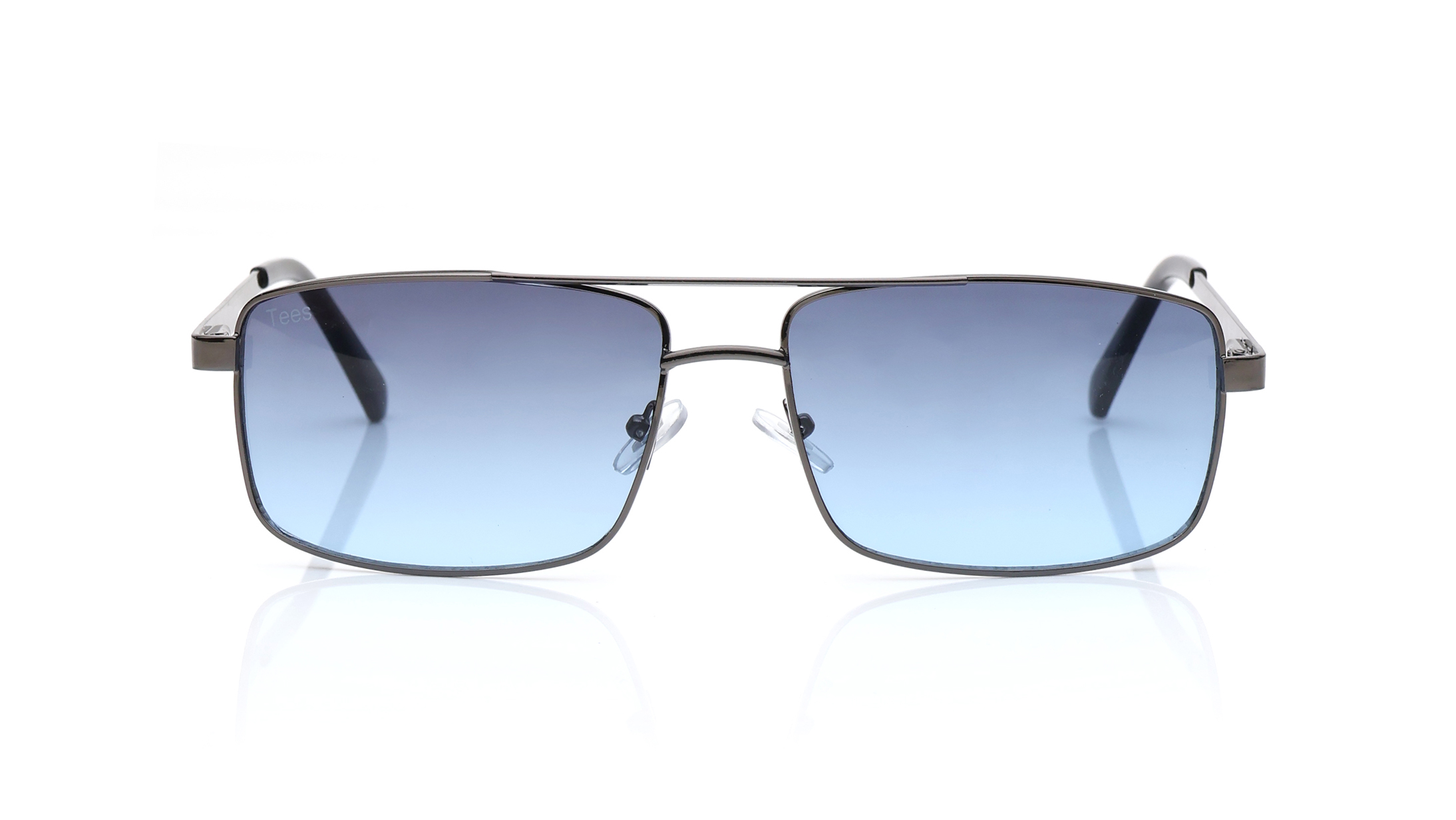 Image 1 of Grey and Blue Navigator Sunglasses for Men and Women from Tees By Fastrack Available at Titan Eye+
