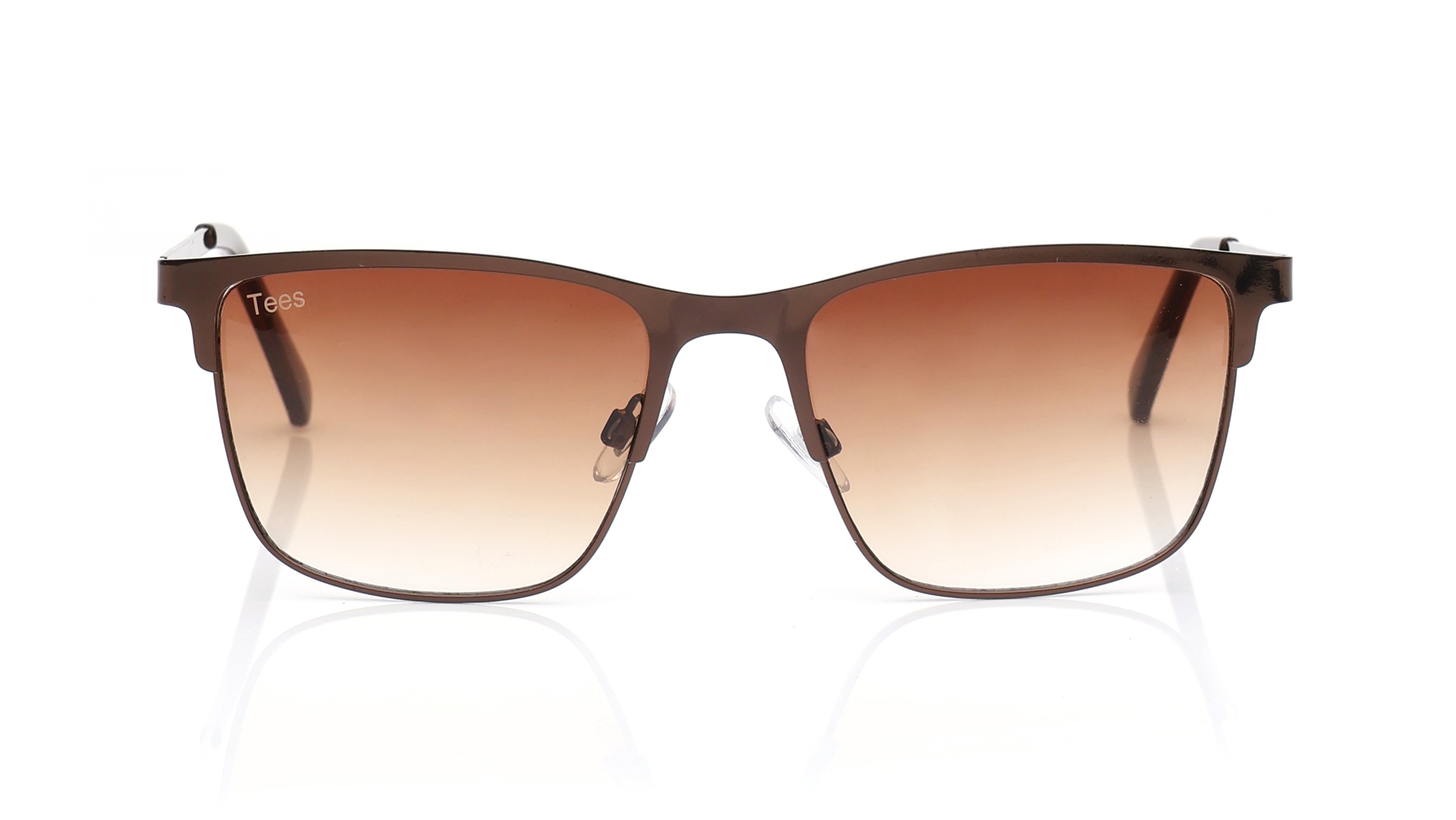 Image 1 of Brown Wayfarer Sunglasses for Men and Women from Tees By Fastrack Available at Titan Eye+