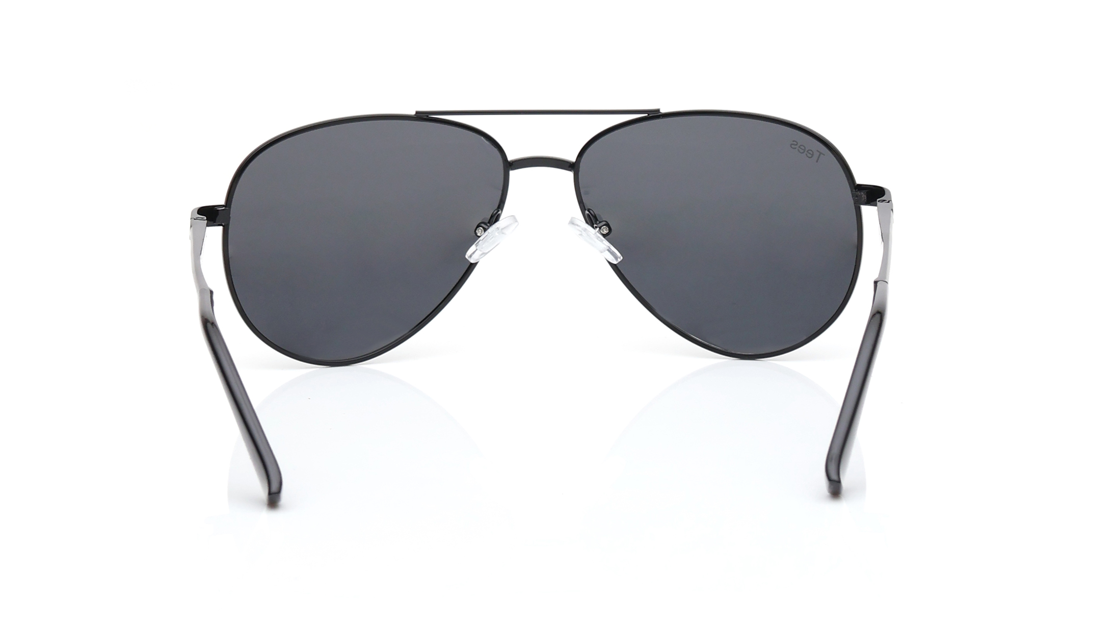 Image 3 of Black Aviator Polarized Sunglasses for Men and Women from Tees By Fastrack Available at Titan Eye+