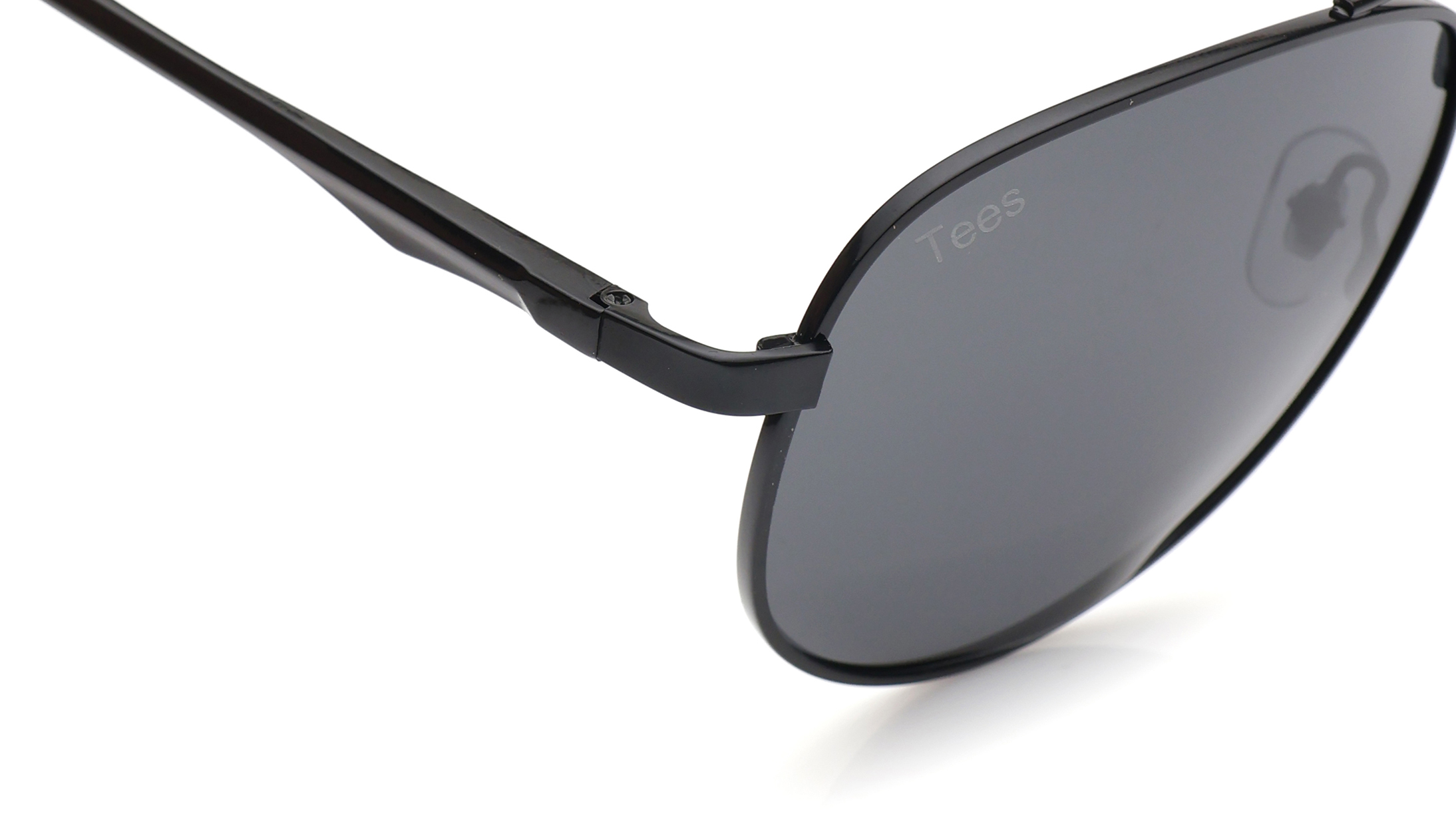Image 6 of Black Aviator Polarized Sunglasses for Men and Women from Tees By Fastrack Available at Titan Eye+