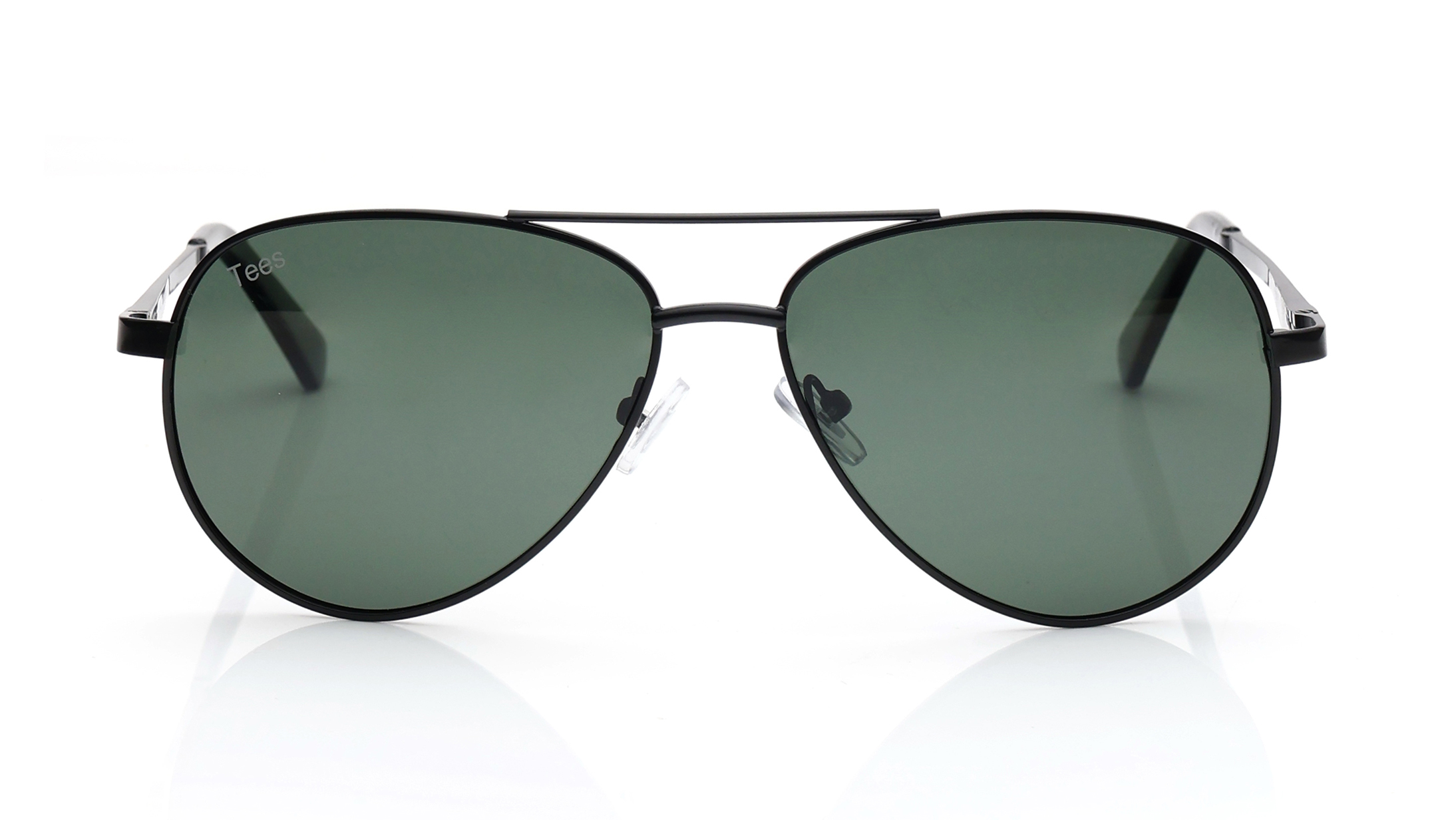 Image 1 of Green Aviator Sunglasses for Men and Women from Tees By Fastrack Available at Titan Eye+