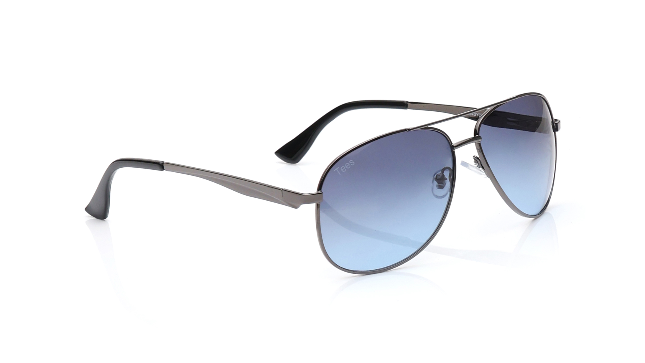 Grey and Blue Aviator Sunglasses for Men and Women