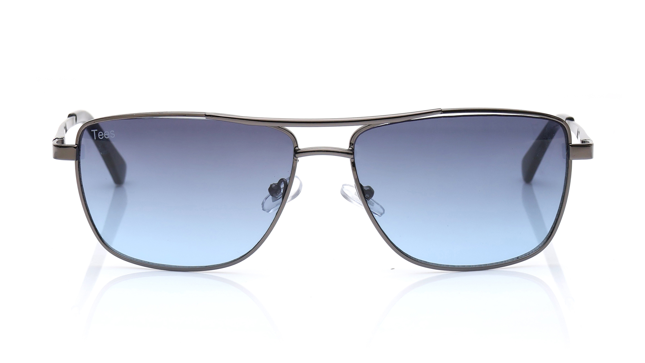 Image 1 of Grey and Blue Navigator Sunglasses for Men and Women from Tees By Fastrack Available at Titan Eye+