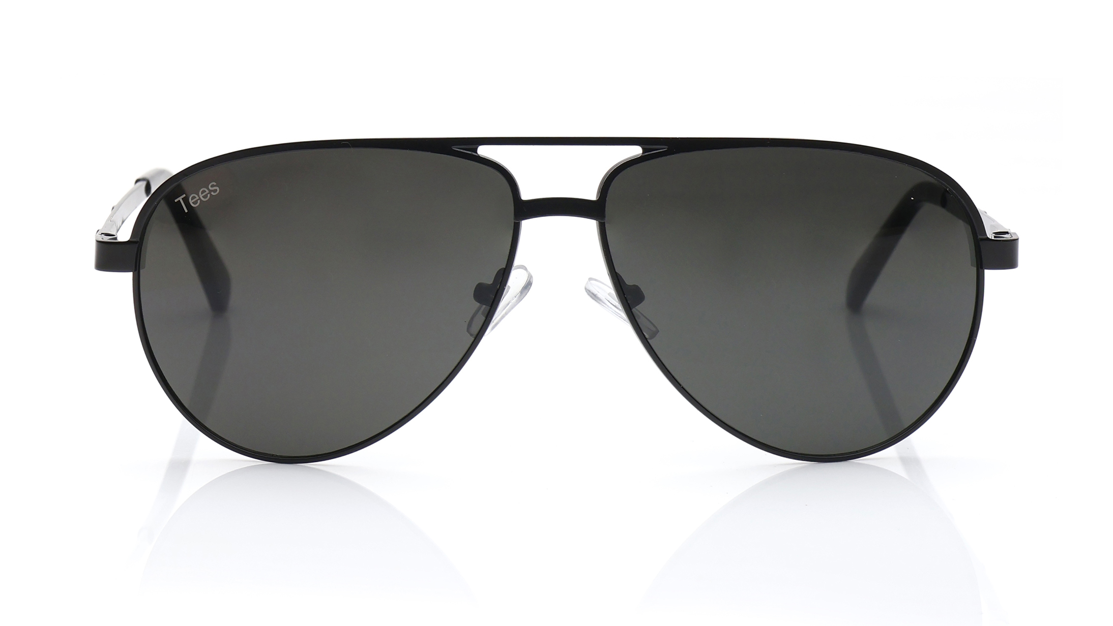 Image 1 of Green Aviator Sunglasses for Men and Women from Tees By Fastrack Available at Titan Eye+