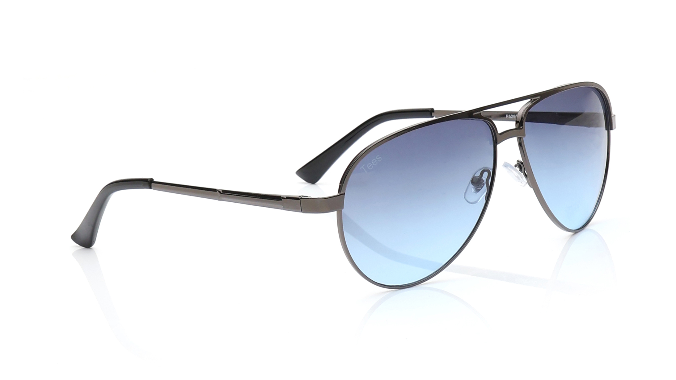 Grey and Blue Aviator Sunglasses for Men and Women