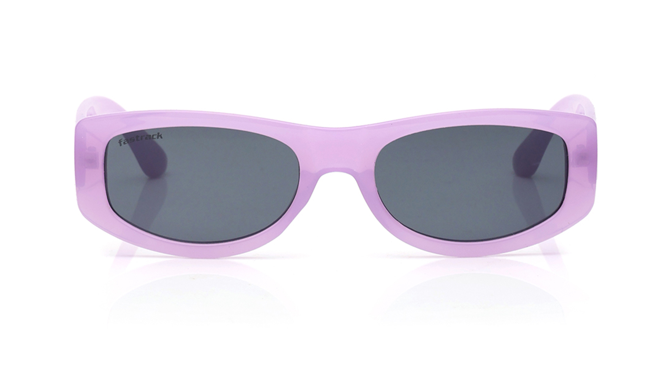 Image 1 of Smoke Oval Sunglasses for Women from Fastrack Available at Titan Eye+