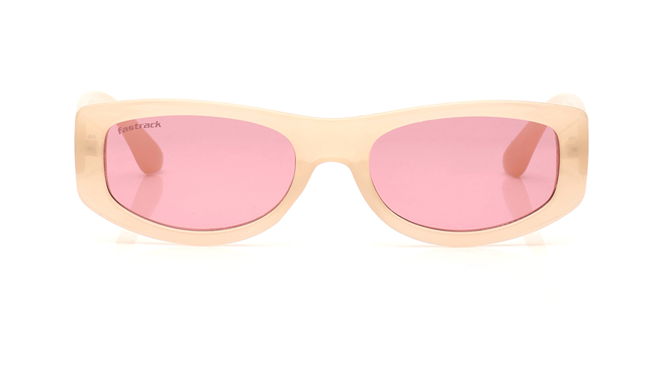 Image 1 of Pink Oval Sunglasses for Women from Fastrack Available at Titan Eye+